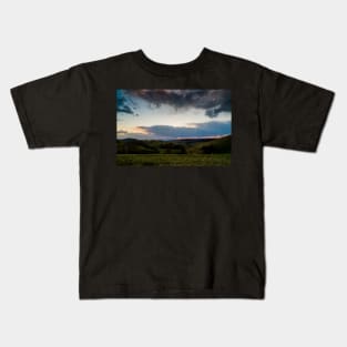 Sunset over the Kaiserstuhl, South-West Germany Kids T-Shirt